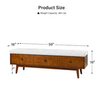 Dolly Mid-century Tufted Storage Bench with 45-degree splicing design by HULALA HOME