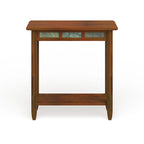 Leick Home Rustic Slate Side Table with USB-C Port