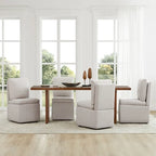 Nathan Dining Chair with Caster & Storage Set of 2 - N/A