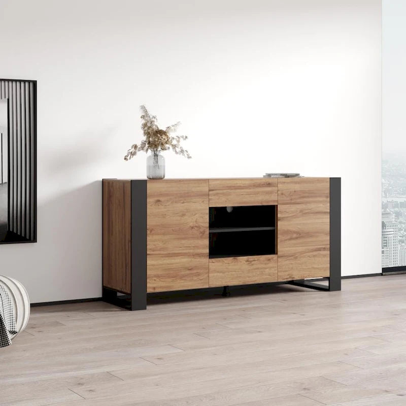 Woody Modern 64.5-inch Sideboard Buffet