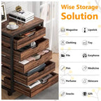 5 Drawer Chest & 7 Drawer Chest Wood Storage Drawer Cabinet Organizer