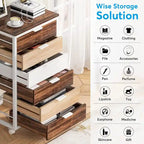 5 Drawer Chest & 7 Drawer Chest Wood Storage Drawer Cabinet Organizer
