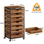 5 Drawer Chest & 7 Drawer Chest Wood Storage Drawer Cabinet Organizer