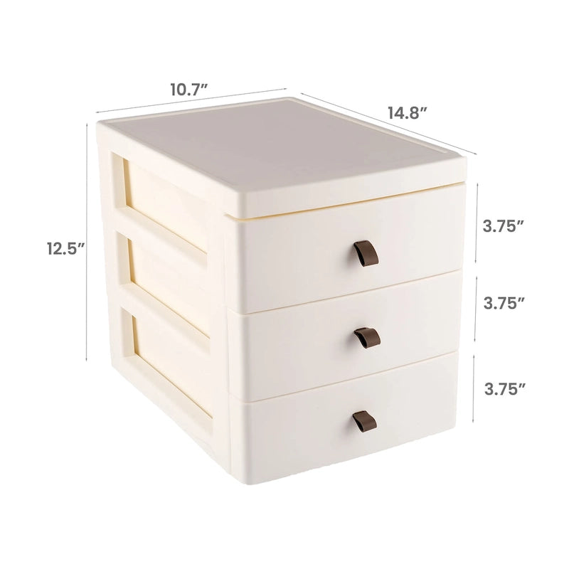 HANAMYA 3-Drawer Storage and Organizer
