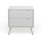 Bodo Mid-century Modern Wood 2-Drawer Nightstand by Carson Carrington