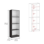 Kenyon 3pc Bookcase set 74 Wide 4-Shelf Double Cabinet