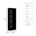 Kenyon 3pc Bookcase set 74 Wide 4-Shelf Double Cabinet