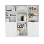 Kenyon 3pc Bookcase set 74 Wide 4-Shelf Double Cabinet
