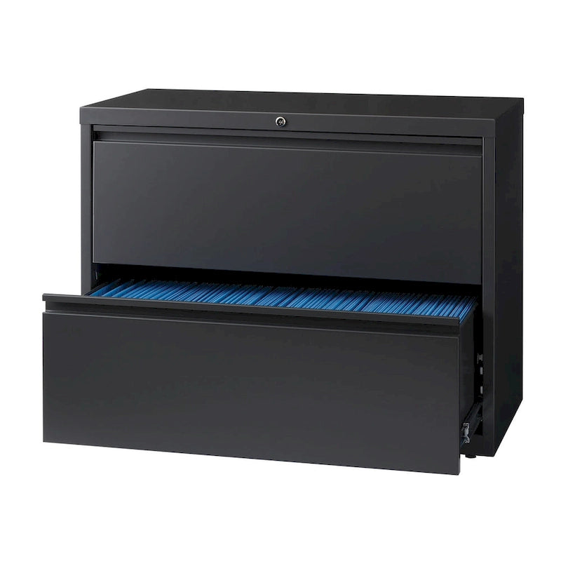 8000 Series 36 Wide 2-Drawer Lateral File Cabinet, Charcoal
