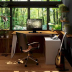 54.3  Home Office Computer Desk Corner Desk With Drawers and Cabinet