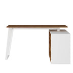 54.3  Home Office Computer Desk Corner Desk With Drawers and Cabinet