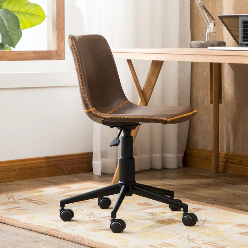 Roundhill Furniture Cesena Faux Leather 360 Swivel Air Lift Office Chair