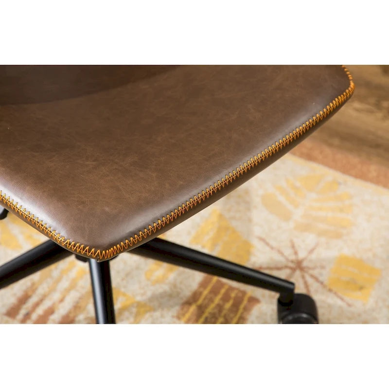 Roundhill Furniture Cesena Faux Leather 360 Swivel Air Lift Office Chair