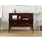 Northampton Full Murphy Bed Desk in Walnut