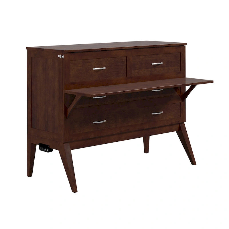 Northampton Full Murphy Bed Desk in Walnut