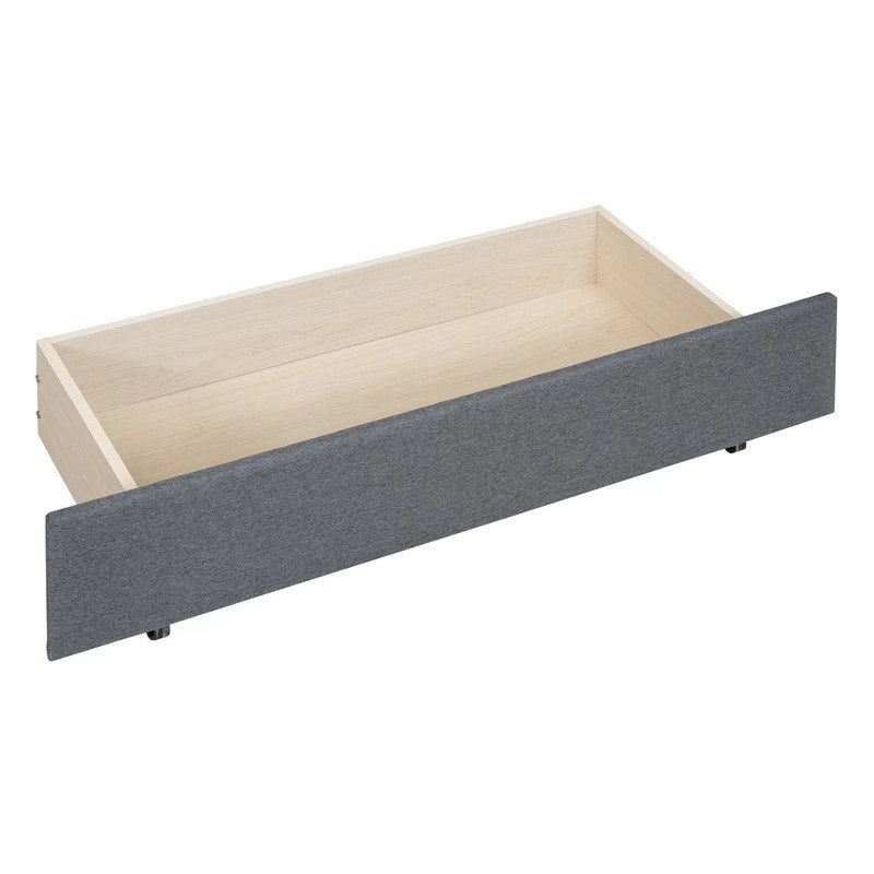 Linen Upholstered Platform Bed with 2 Drawers and Trundle,Queen/Full Size