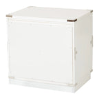 2-Drawer Storage Cabinet - Blue/Wheat/White - Bedside Table