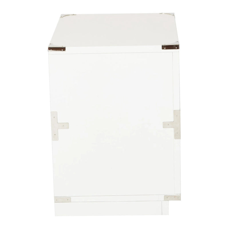 2-Drawer Storage Cabinet - Blue/Wheat/White - Bedside Table