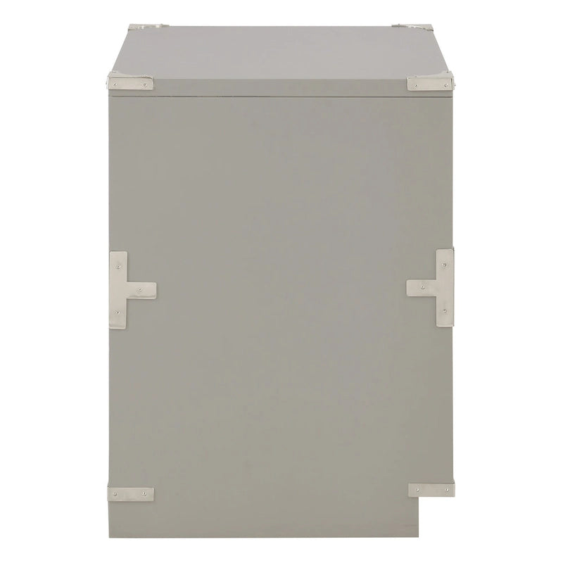 2-Drawer Storage Cabinet - Blue/Wheat/White - Bedside Table