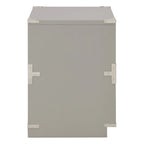 2-Drawer Storage Cabinet - Blue/Wheat/White - Bedside Table