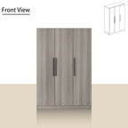 70.  H x 47.2  W Wardrobe Cabinet Armoire Three Doors In White Closet