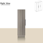 70.  H x 47.2  W Wardrobe Cabinet Armoire Three Doors In White Closet