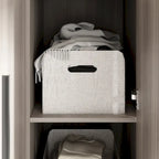 70.  H x 47.2  W Wardrobe Cabinet Armoire Three Doors In White Closet