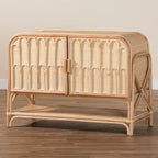 Gitano Bohemian Natural Rattan 2-Door Storage Cabinet