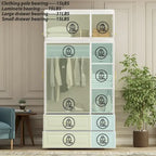 Modern Freestanding Wardrobe Armoire Closet High Cabinet Storage White - 93.7 H