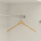 Modern Freestanding Wardrobe Armoire Closet High Cabinet Storage White - 93.7 H