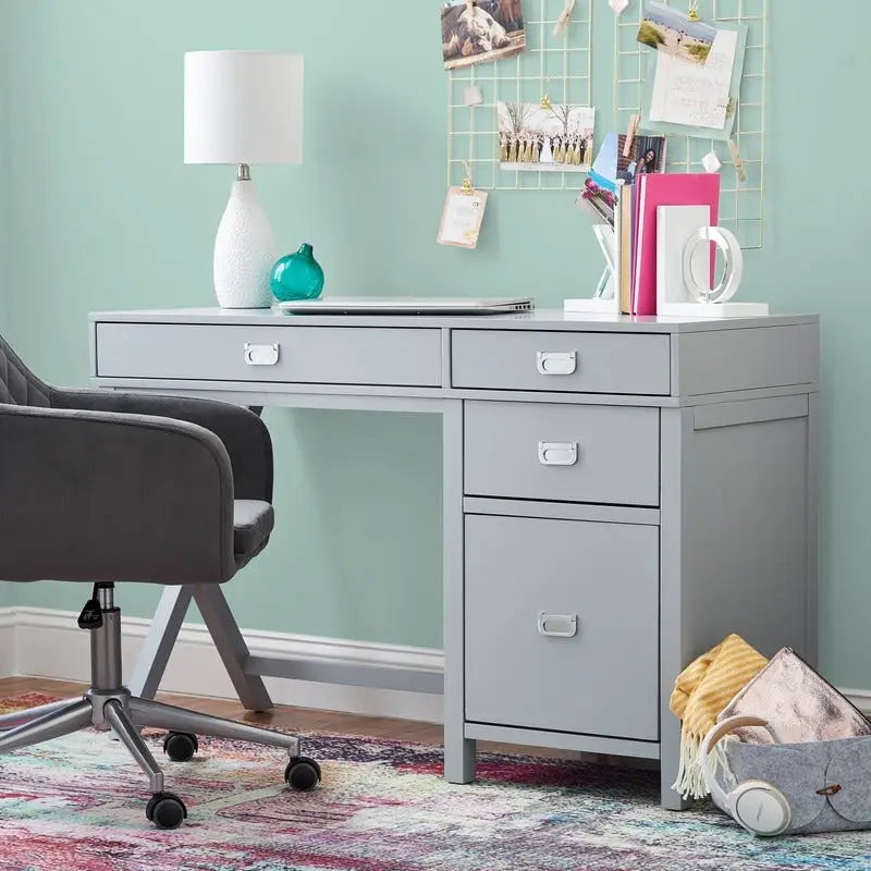 Linon Poppy Side Storage Desk