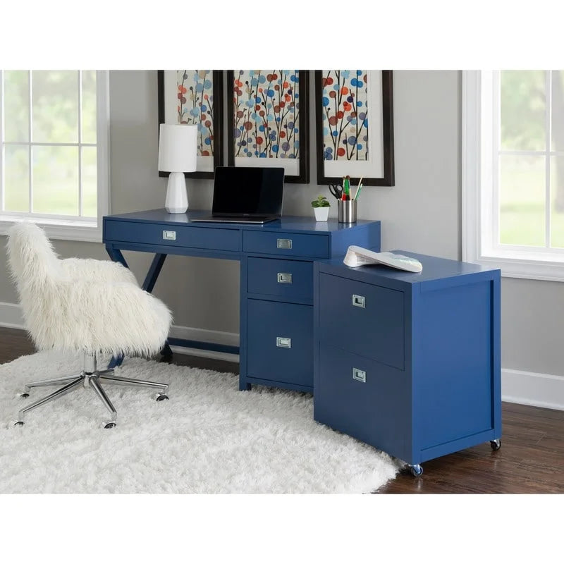 Linon Poppy Side Storage Desk