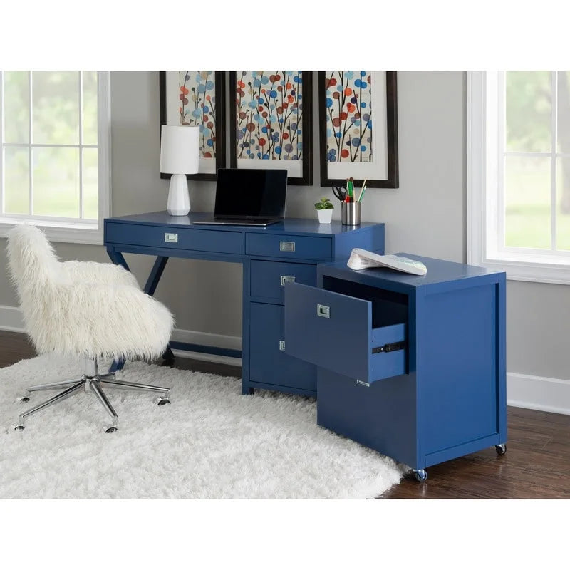 Linon Poppy Side Storage Desk