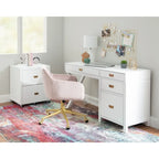 Linon Poppy Side Storage Desk