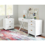 Linon Poppy Side Storage Desk