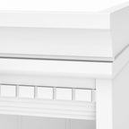 Fairview Antique White 5-shelf Bookcase - Antique - 29.57L x 12.09W x 68.94H