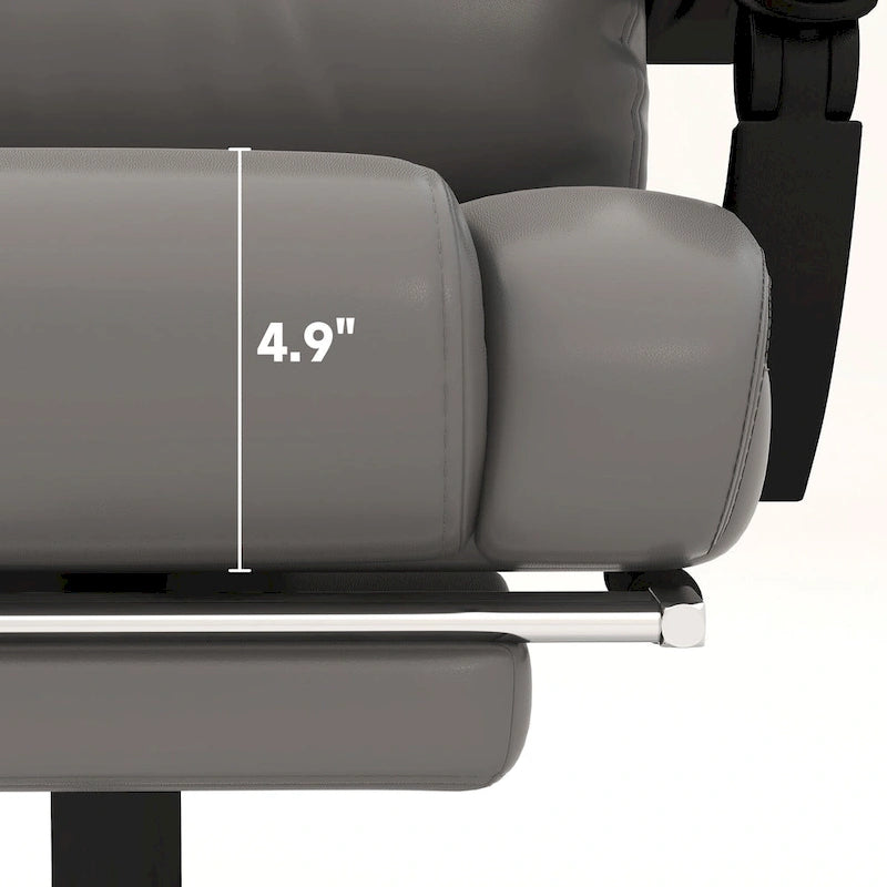 Vinsetto Office Desk Chair Recliner, Height Adjustable Movable Lumbar Support with 6-Point Vibrating Massage