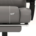 Vinsetto Office Desk Chair Recliner, Height Adjustable Movable Lumbar Support with 6-Point Vibrating Massage