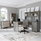 Bush Furniture Salinas 60W L Shaped Desk with Drawers and Storage