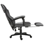 Vinsetto Home Office Chair Adjustable Height Recliner with Retractable Footrest, Mesh Back