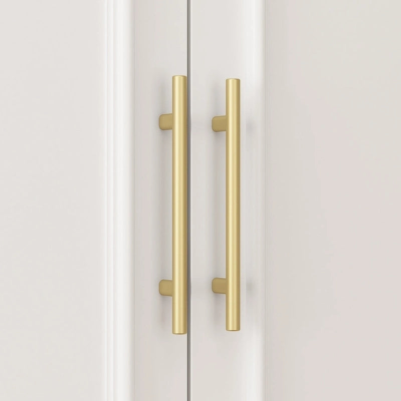 74.8 H Large Modular Wardrobe Cloest Armoire Cabinet Glass Door