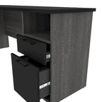 Bestar Norma 71W U or L-Shaped Executive Desk with Hutch