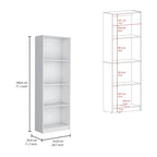 Kenyon Tall 5-Shelf Wide Bookcase Set of 2 - N/A