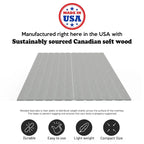 0.75  Vertical Standard Mattress Support Wooden Slats with Cover.