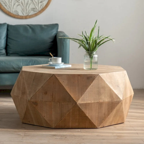 38  Three-dimensional Embossed American Retro Style Coffee Table