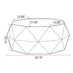 38  Three-dimensional Embossed American Retro Style Coffee Table
