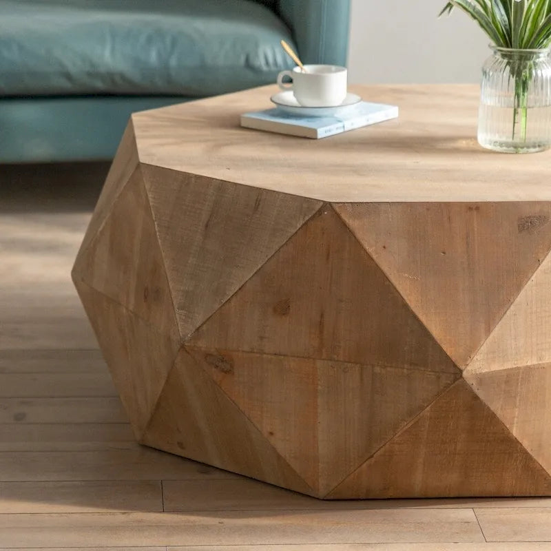 38  Three-dimensional Embossed American Retro Style Coffee Table