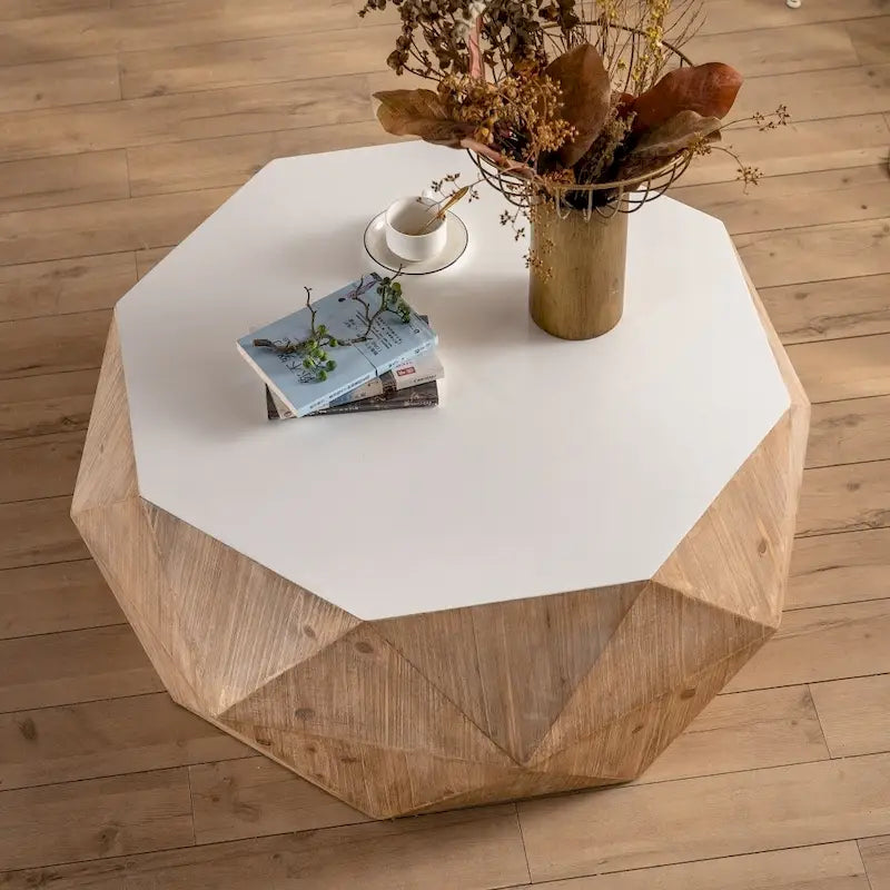 38  Three-dimensional Embossed American Retro Style Coffee Table