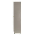 Avila 59-Inch Grey Metal Cabinet with Clear Door