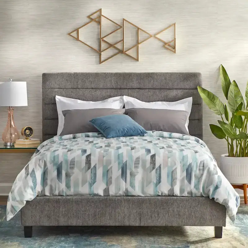 Lifestorey Raquel Channel Back Queen Upholstered Bed
